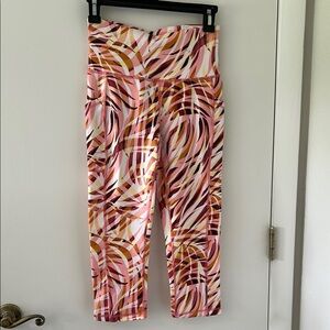 Ideology Multicolor Abstract Print Leggings with Pockets!!